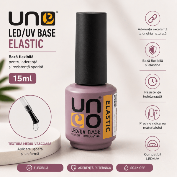 Baza Unghii-Base Coat UNO Elastic 15 ml