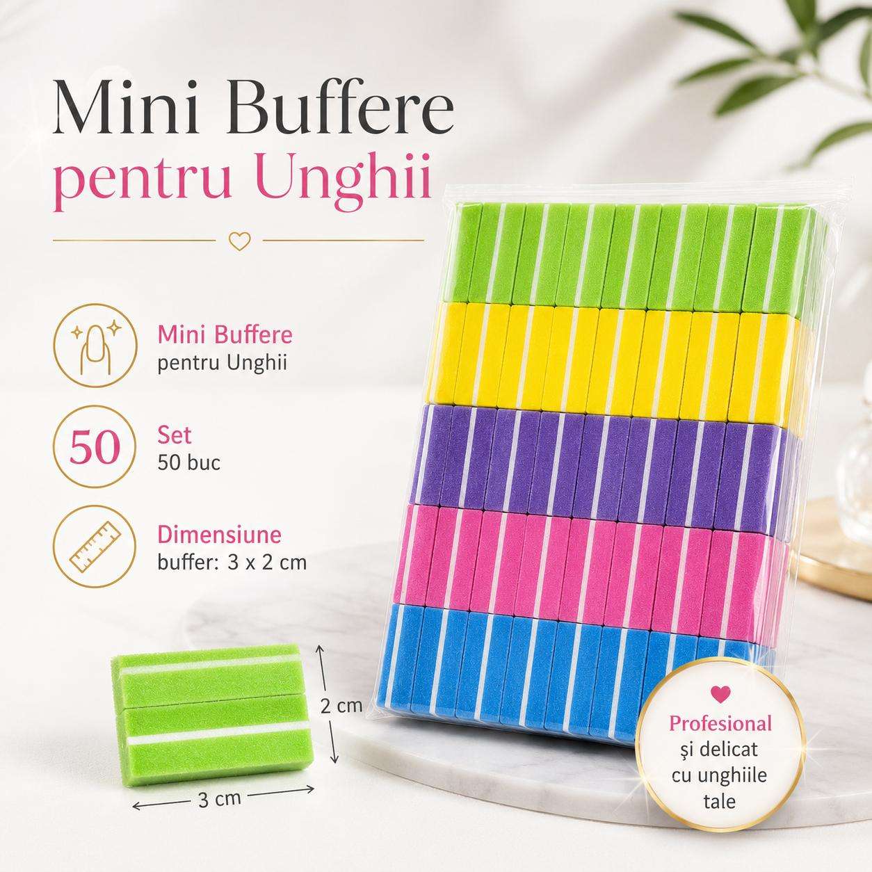 mini buffer Set 50 Pile Buffere Color - imagine 1