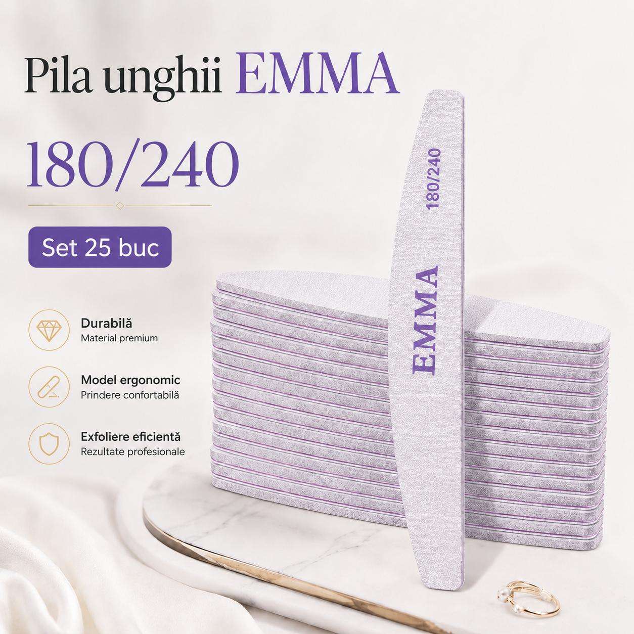pila 180-240 Set 25 pile profesionale EMMA 180/240