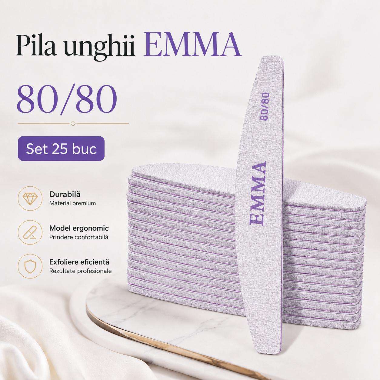 pila 80-80 Set 25 pile profesionale EMMA 80/80