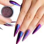 Pigmenti Unghii-Black Crystal & Red Crystal - imagine 2