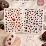 Set 2 Abtibilde Unghii-Nail-Art Love