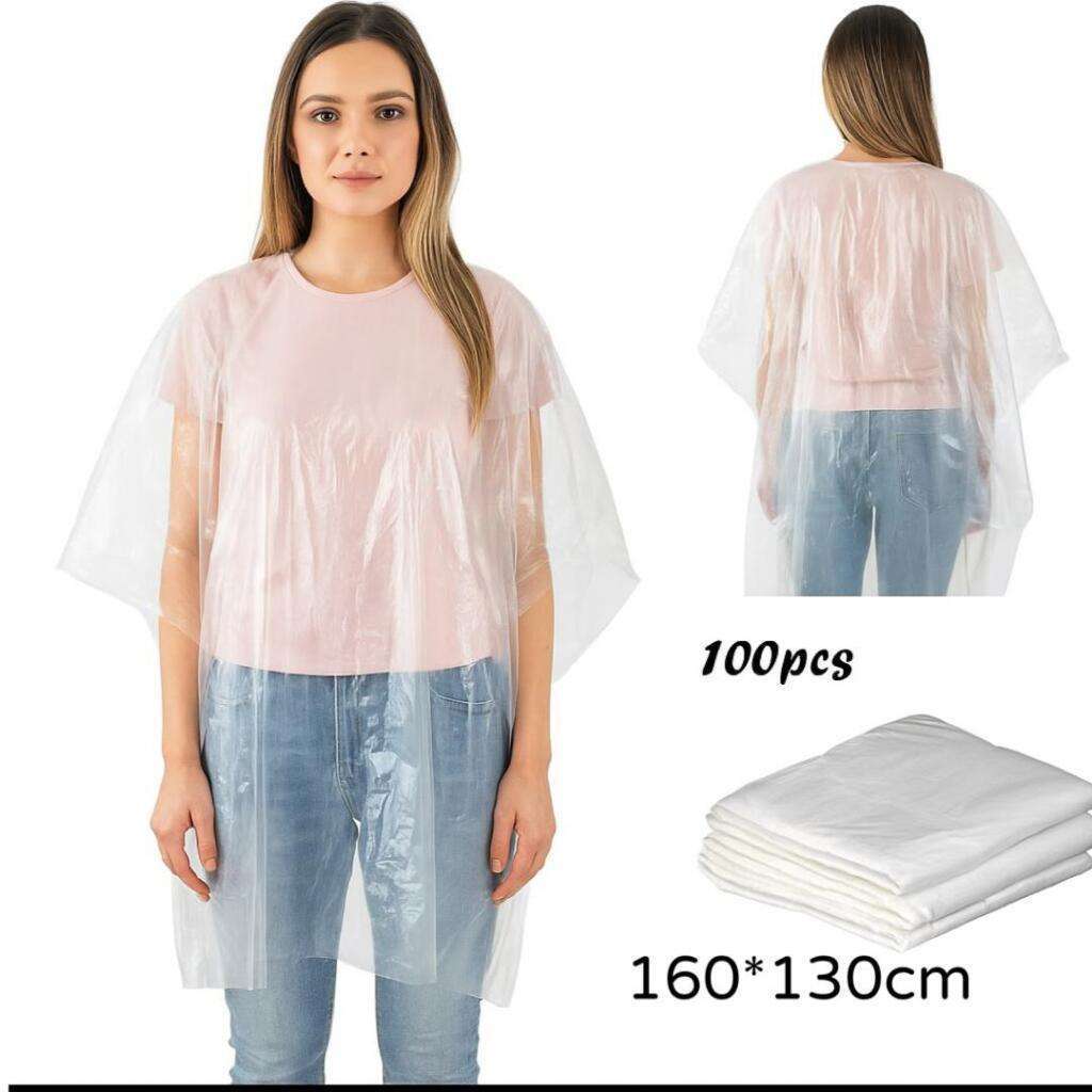 pelerina 160 Set of 100 disposable hair cutting/dyeing capes - imagine 1