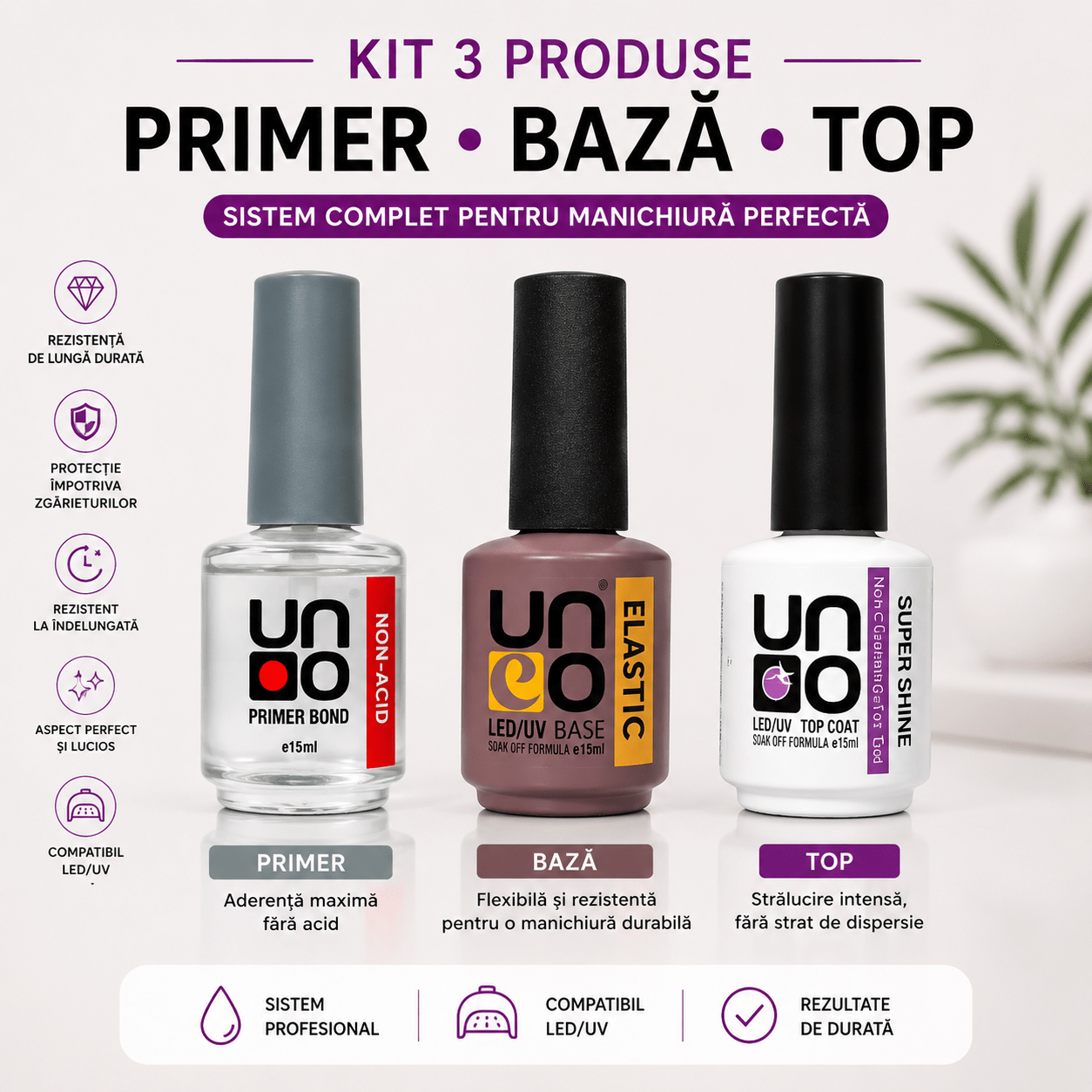 E4F4C8CA-2A31-4E7E-8E42-05E527FD27E2 Kit UNO LUX primer bază elastică și top coat