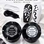 Set 2 Geluri Pictura 3D Texture Gel,Alb & Negru