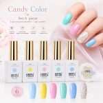Set Oje Semipermanente Pastel HANBI Candy Color, 6 piese
