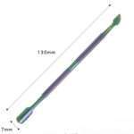 Pusher Cuticule Dublu din Inox–Curcubeu,AB 2