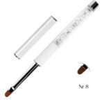 Pensule Unghii Aplicare Gel nr 8-Model Oval