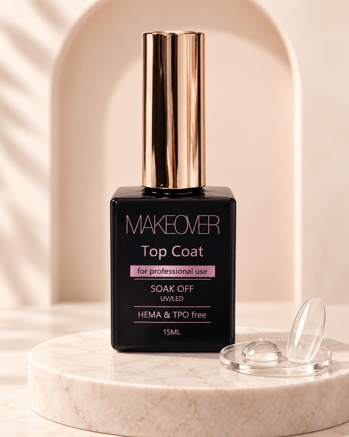3BB65622-ACCC-4FD4-A994-A45DBC1C539E Top Coat No Clean Super Glossy Makeover,15ml - imagine 1