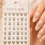 Stikere Unghii-Abtibilduri Nail Art 3D Rabbits