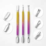 Set 3 Instrumente Metalice pentru Cuticule