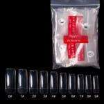 Tipsuri Unghii False Clear cu Bordura-500 buc