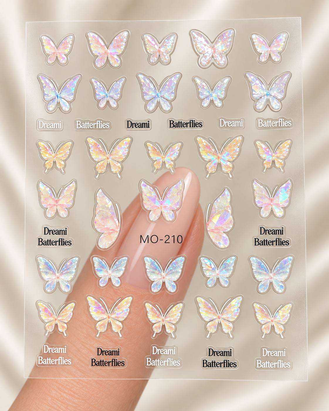 MO-210 Stikere Unghii-Abtibilduri Nail Art Fluturi MO-210 - imagine 1