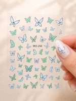 Stikere Unghii-Abtibilduri Nail Art Fluturi MO-256