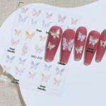 Stikere Unghii-Abtibilduri Nail Art Fluturi MO-210 - imagine 2
