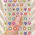 Stikere Unghii-Abtibilduri Nail Art Flori MO-92