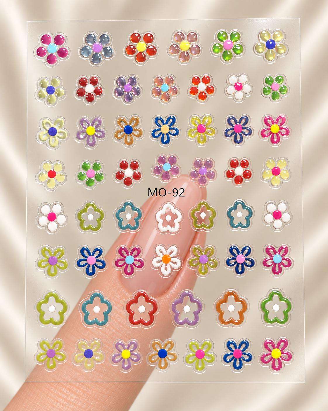 mo-92 Stikere Unghii-Abtibilduri Nail Art Flori MO-92 - imagine 1