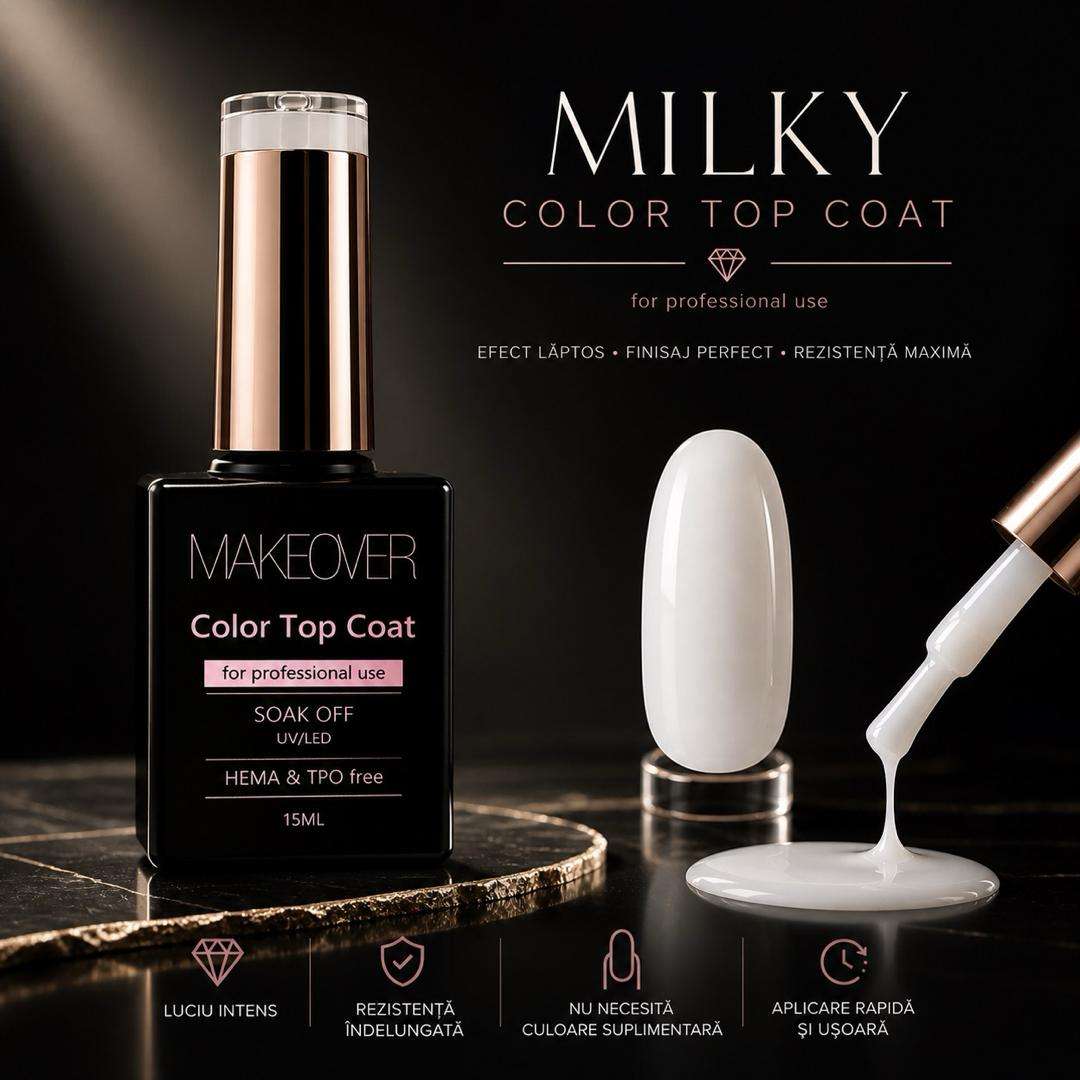 milky makeover top Top Coat Milky White Makeover,15ml