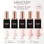Rubber Base Makeover Milky Pink Collection cu Nylon Fiber