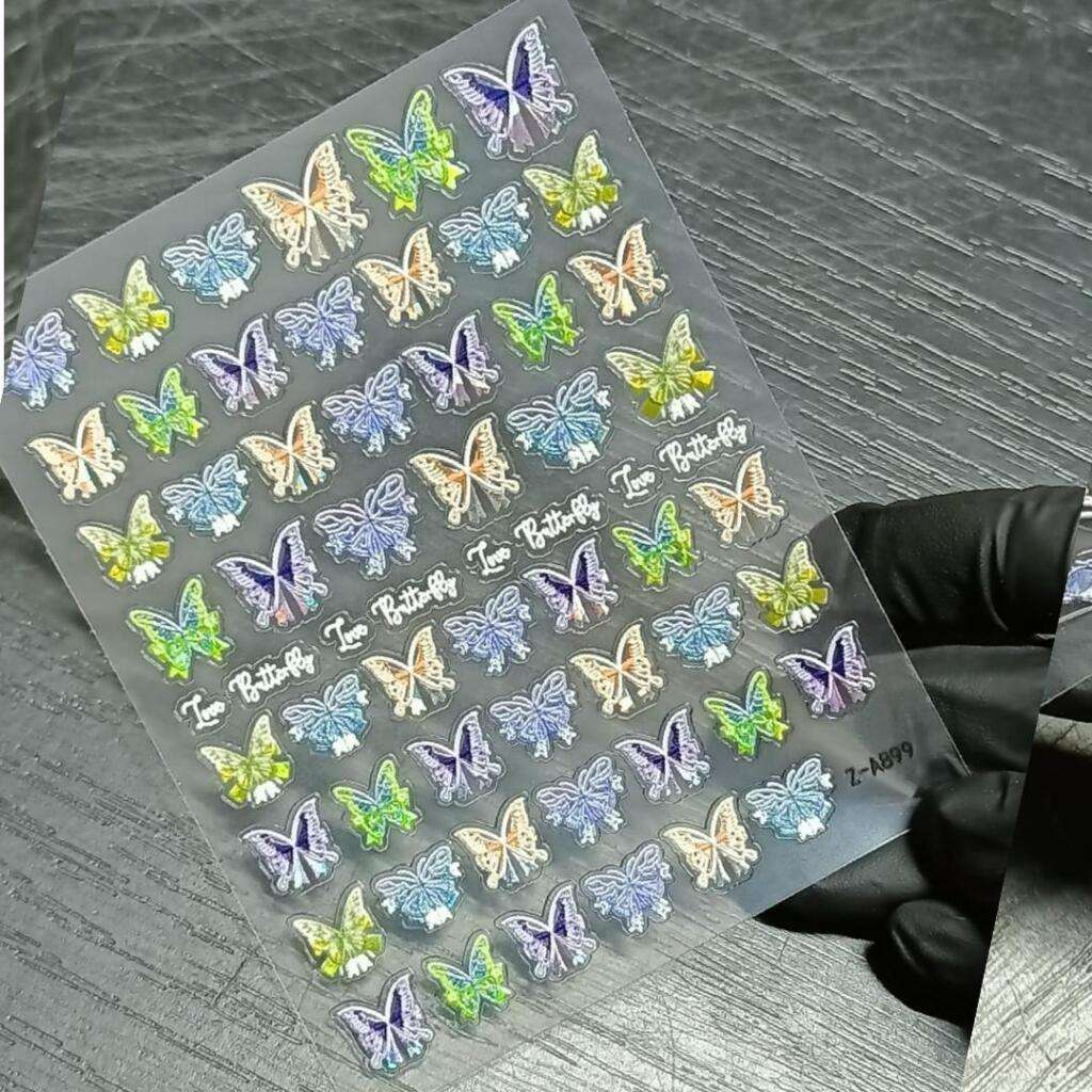 abtibild z-a-899 Stikere Unghii-Abtibilduri Nail Art Flurturi Z-A899 - imagine 1