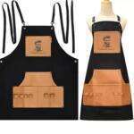 Sort Barber pentru Frizer/Coafor Textil si Piele Ecologica Brown - imagine 2