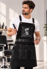 Sort Barber pentru Frizer/Coafor Textil si Piele Ecologica Black - imagine 2