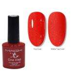 Oja Semipermanenta Magk One Step Glitter Red 10ml