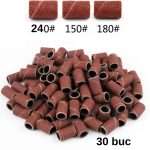Rezerve Smirghel pentru Freza Unghii Granulatie 150/180/240-set30 buc