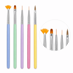 Set 5 Pensule Nail Art Colorama