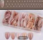 Set Tipsuri Unghii Almond 5 Culori,140 buc