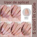 Set Tipsuri Unghii Almond 5 Culori,140 buc - imagine 3