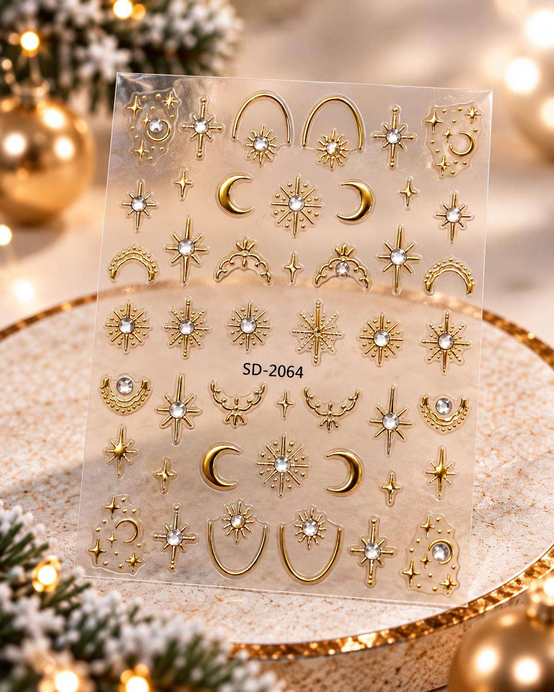 ABT SD-2064 Stikere Unghii-Abtibilduri Nail Art Christmas SD2064 - imagine 1