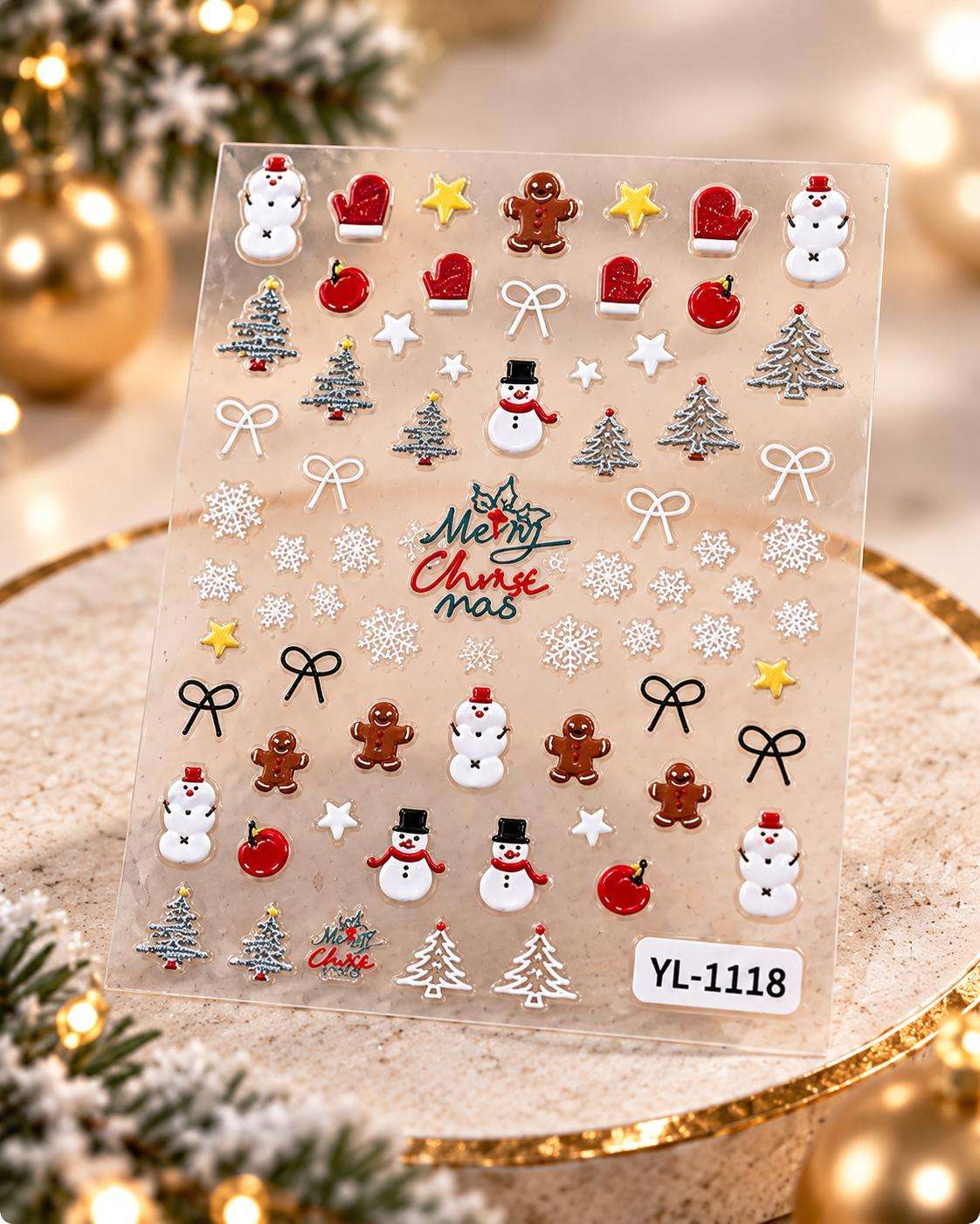 abt yl-1118 Stikere Unghii-Abtibilduri Nail Art Christmas YL-1118 - imagine 1