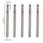 Set 5 Capete Freze pentru Cuticule – 2,5 mm