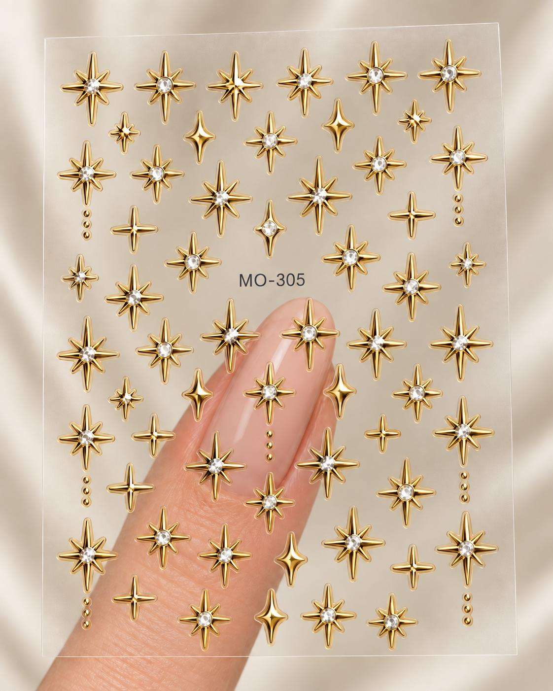 mo 523 gold Stikere Unghii-Abtibilduri Nail Art Gold MO523 - imagine 1
