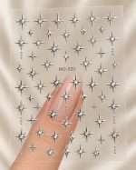 Stikere Unghii-Abtibilduri Nail Art Silver MO523