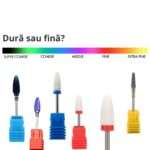 Set 5 Capete Freze pentru Cuticule – 2,5 mm - imagine 2
