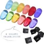 Geluri UV Soak Off Colorate Translucide Vinimay,5ml-Set 6 culori