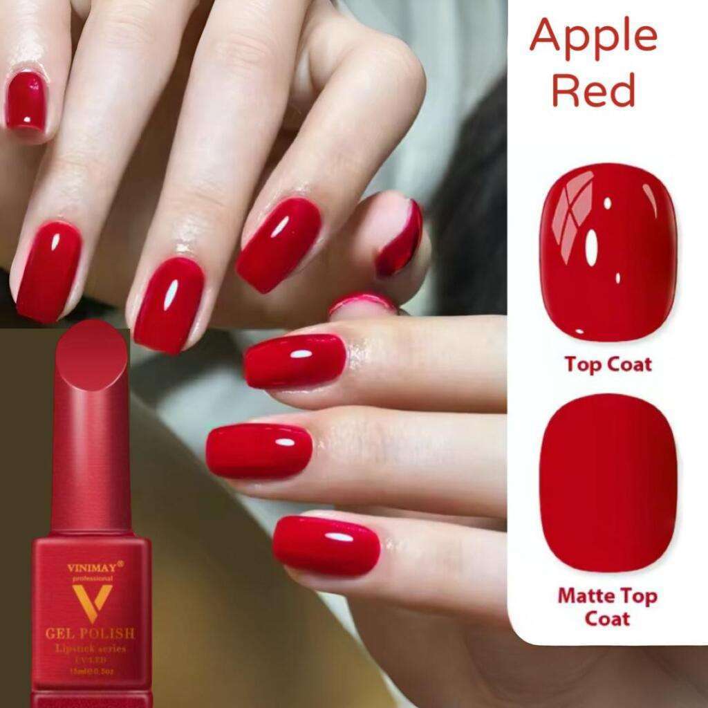 apple-red-scaled-1.jpg Oja Semipermanenta Vinimay Super Pigment Lipstick Apple Red - imagine 1