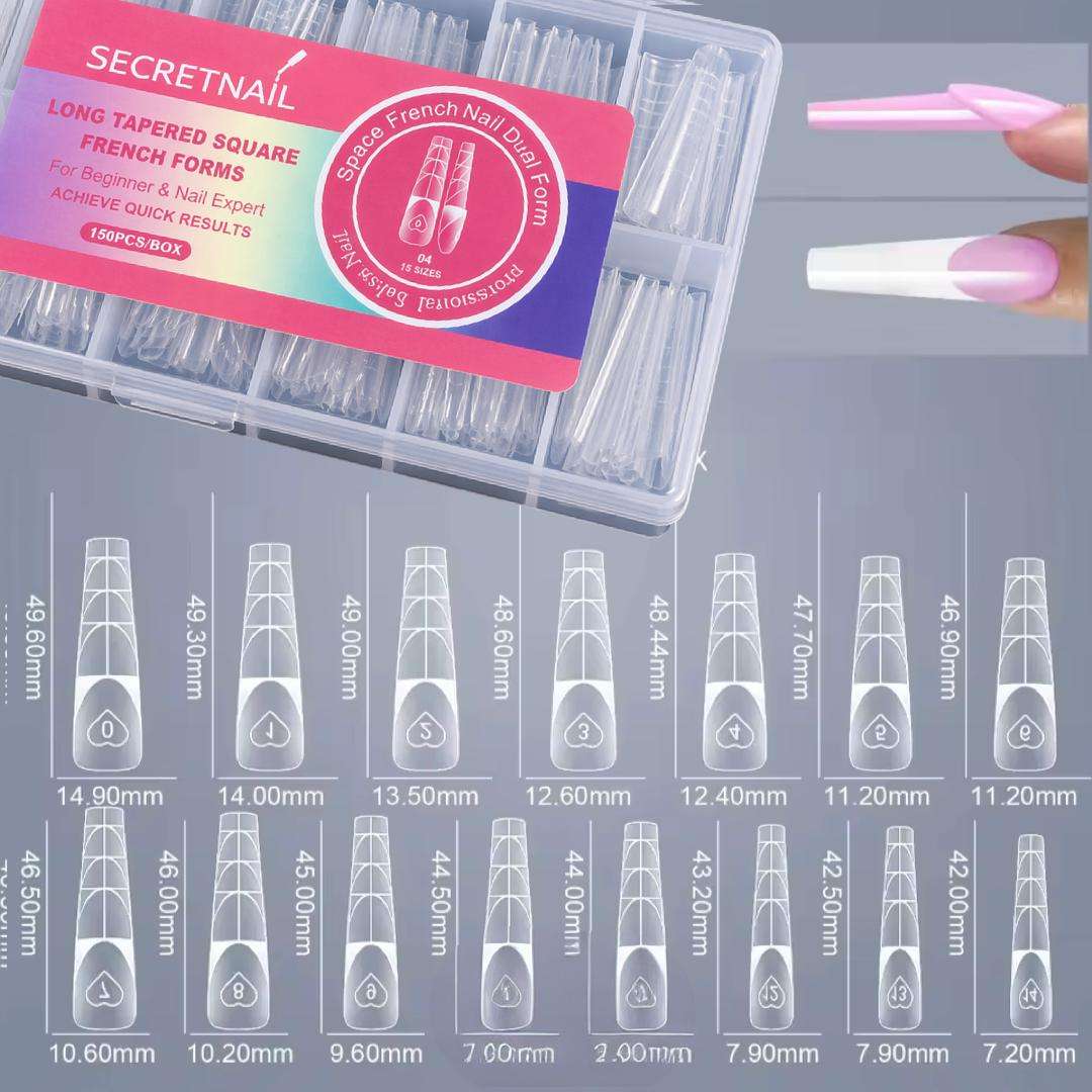 WhatsApp Image 2026-04-21 at 16.32.33 Set 150 Tipsuri Dual Forms French Pro Square Subtire