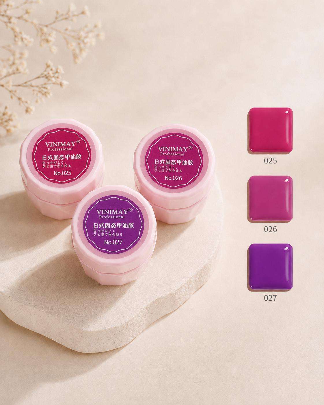 vinimay 252627 Geluri UV Soak Off Vinimay,5ml-Set 3 Culori 252627 - imagine 1