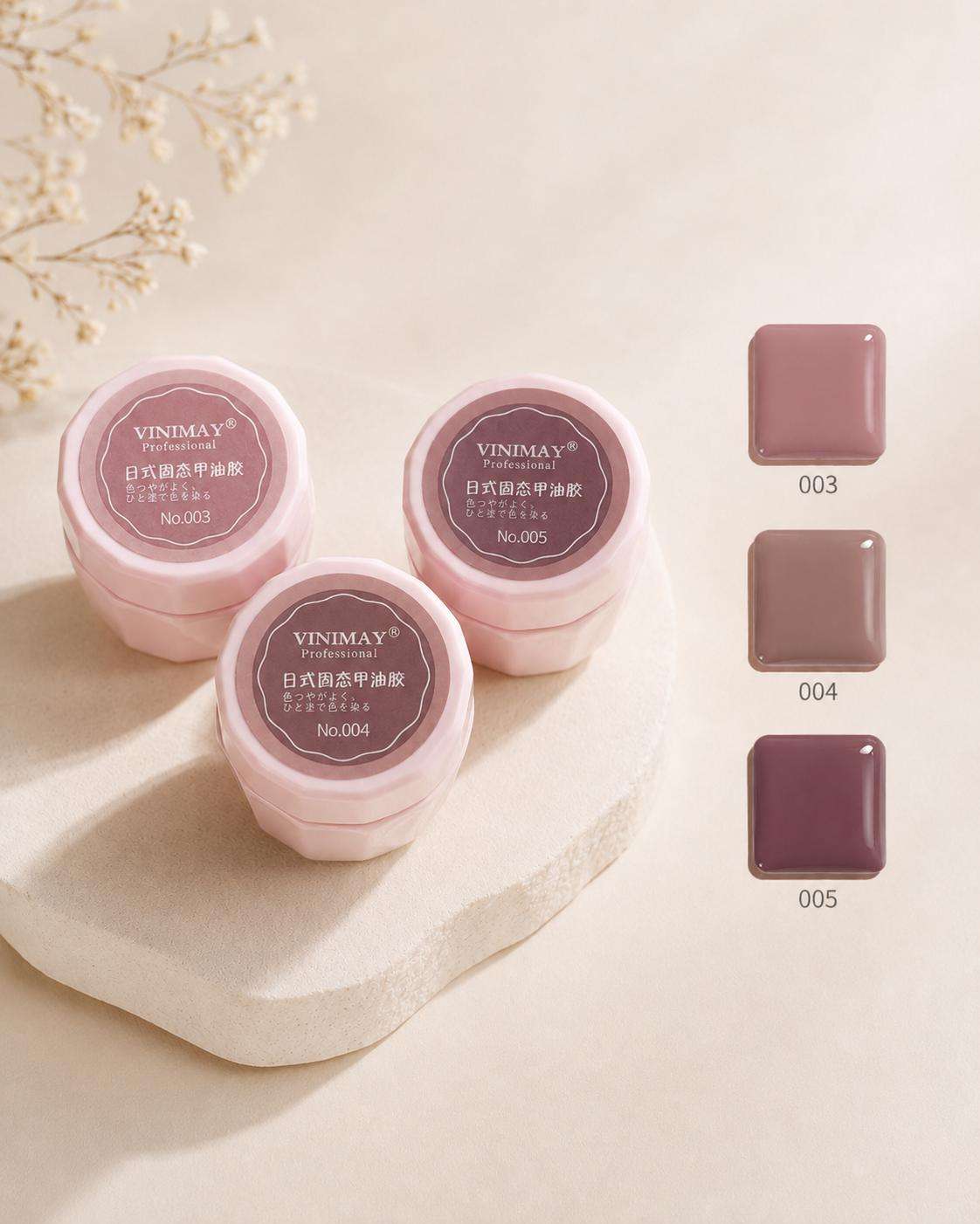 vinimay345 Geluri UV Soak Off Vinimay,5ml-Set 3 Culori 345 - imagine 1
