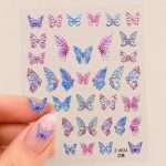 Stikere Unghii-Abtibilduri Nail Art Fluturi Z-A034