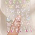 Stikere Unghii-Abtibilduri Nail Art Fluturi Z-D8468