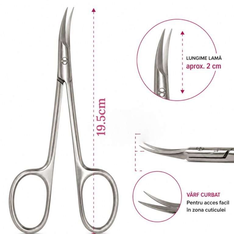 Foarfecă profesională pentru cuticule 19,5 cm