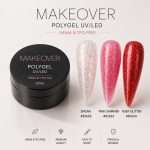 Polygel Makeover Hemma&TPO Free Glitter Collection-30ml