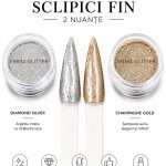 Emma Glitter Diamond Silver&Champagne Gold