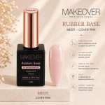 Rubber Base Makeover Milky Pink Collection cu Nylon Fiber - imagine 6