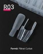 Set 120 Tipsuri Dual Forms Reutilizabile Rocket Patrat Scurt,15 marimi - imagine 2