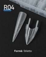 Set 120 Tipsuri Dual Forms Reutilizabile Rocket Stiletto,15 marimi - imagine 2